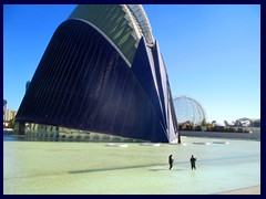 City of Arts and Sciences 150 - L'Àgora, the latest and tallest building (86m), a blue shell shaped building for concerts, exhibitions and sporting events inaugurated in 2009.